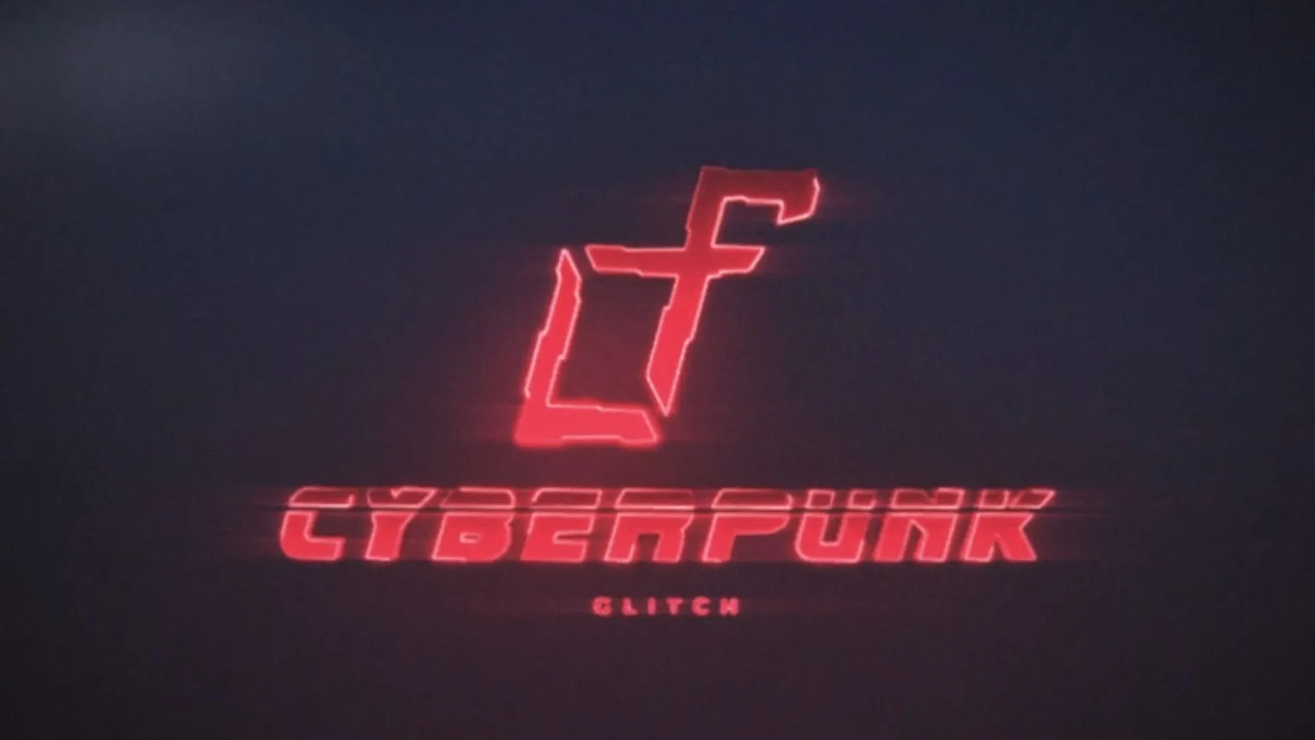 史诗般阴暗氛围复古屏幕logo展示像素设计精选AE模板