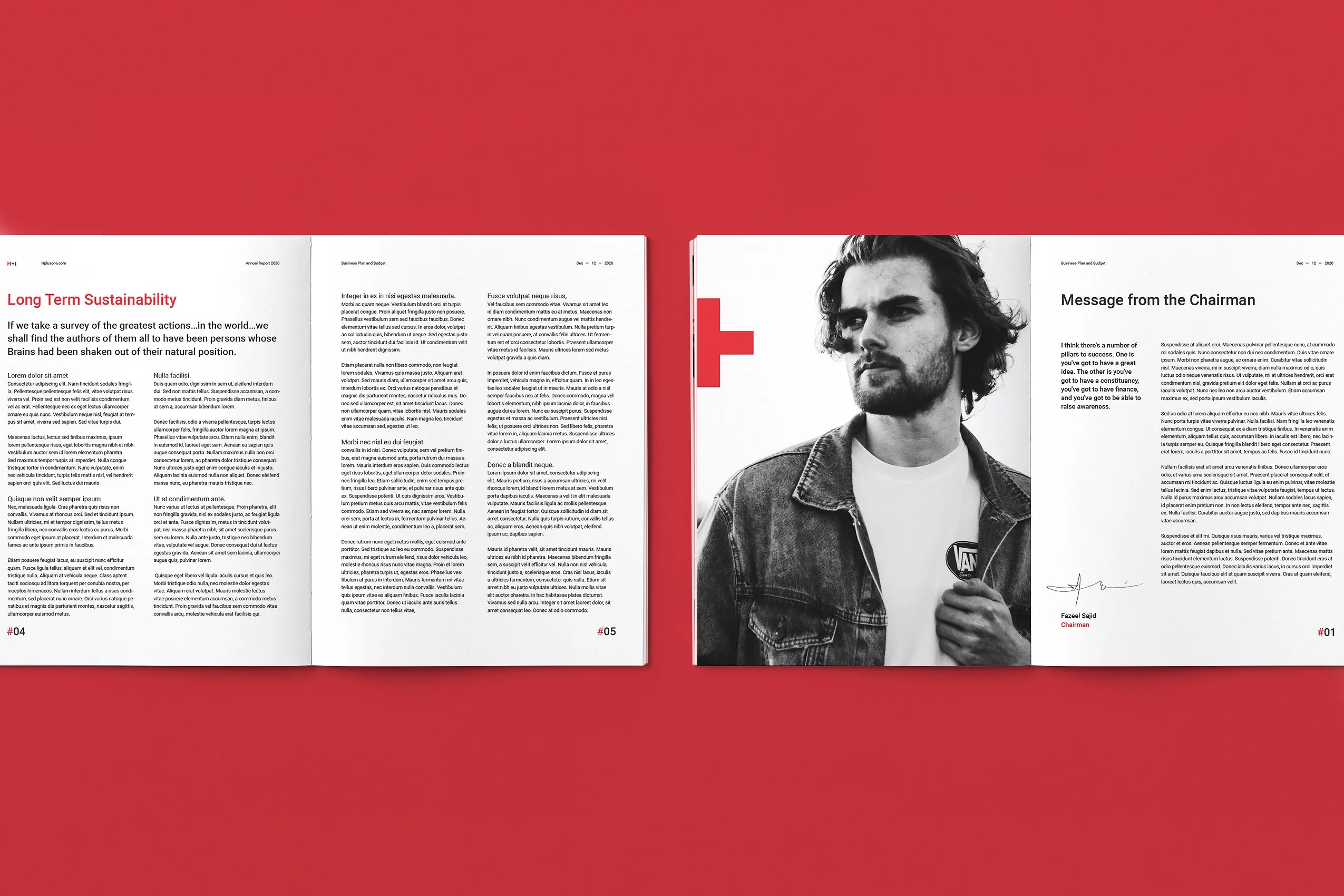 36页专业极简的年度总结杂志模板下载 Annual Reports [indd]插图(4)