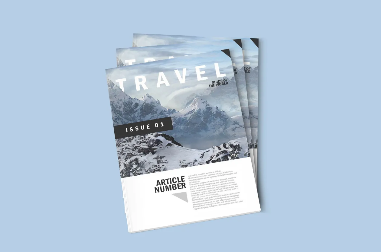 时尚企业/个人杂志样机模板[PSD]插图(4)