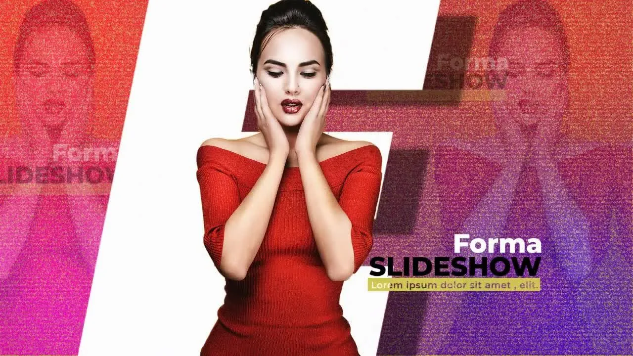 简洁多彩文本动画开场ae视频模板