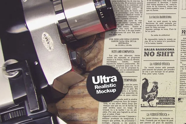 海报设计俯视效果图样机模板 Horizontal Poster Mockup插图(6)