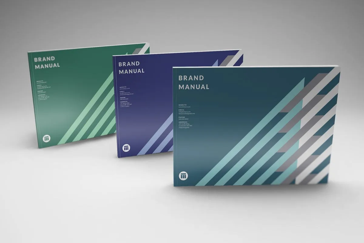 A4横向规格产品目录样机 A4 Landscape Magazine#8211; Catalog Mockups