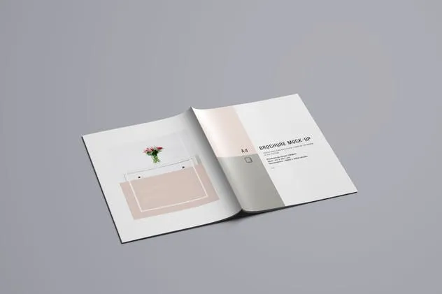 A4企业介绍宣传册样机模板 A4 Brochure Mockup插图(14)