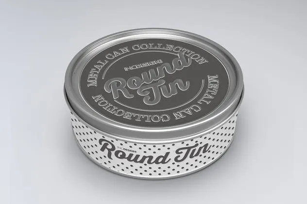 圆形金属锡罐包装样机Vol.3 Round Tin Can Packaging Mockups  Vol.3插图(8)