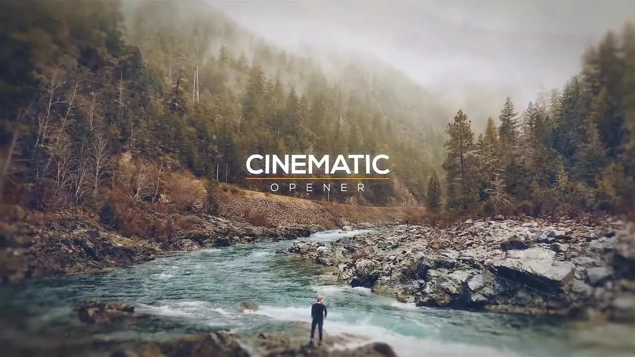 史诗电影转场像素设计精选AE模板