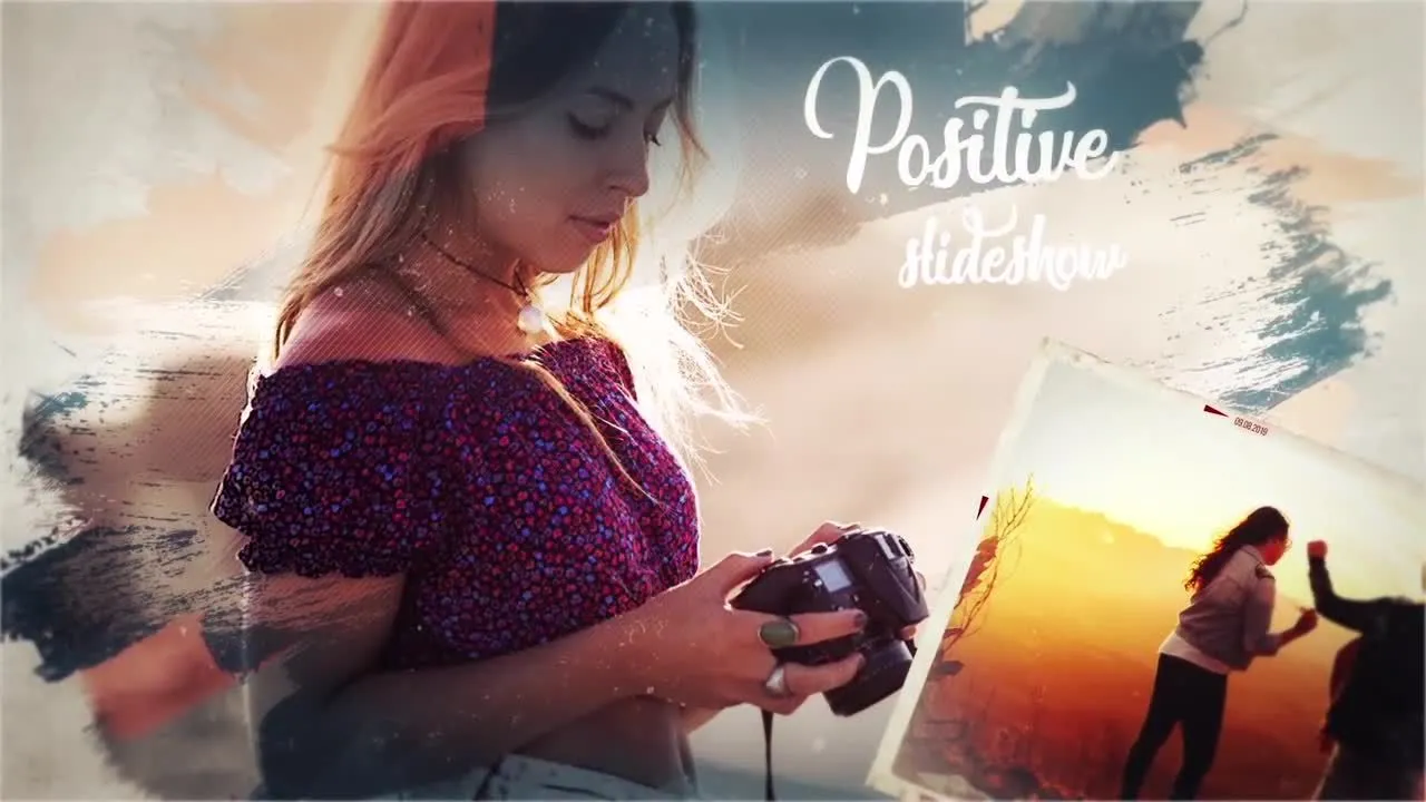 画笔幻灯片放映像素设计精选AE模板