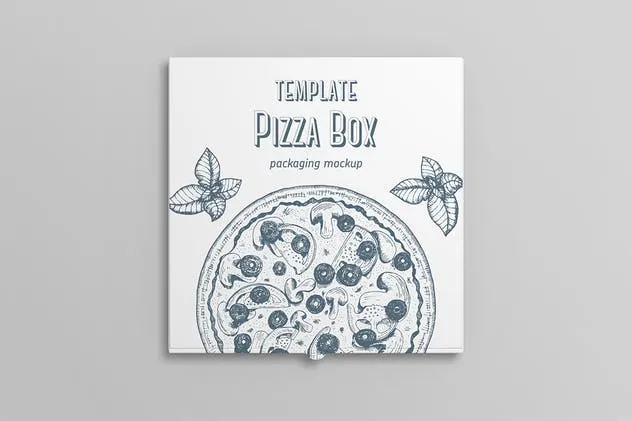 披萨外带包装纸盒样机 Pizza Box Mockup插图(12)