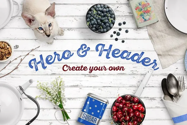 超级巨无霸Banner&Header场景设计套装 Countryside Mockup Creator插图(1)