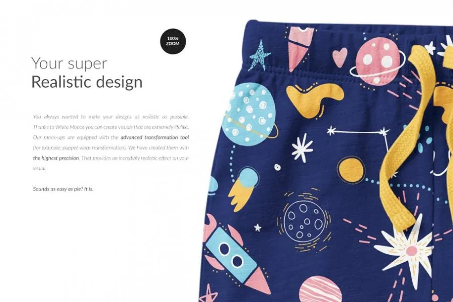 儿童短裤服装样机套装&生成器插图(4)