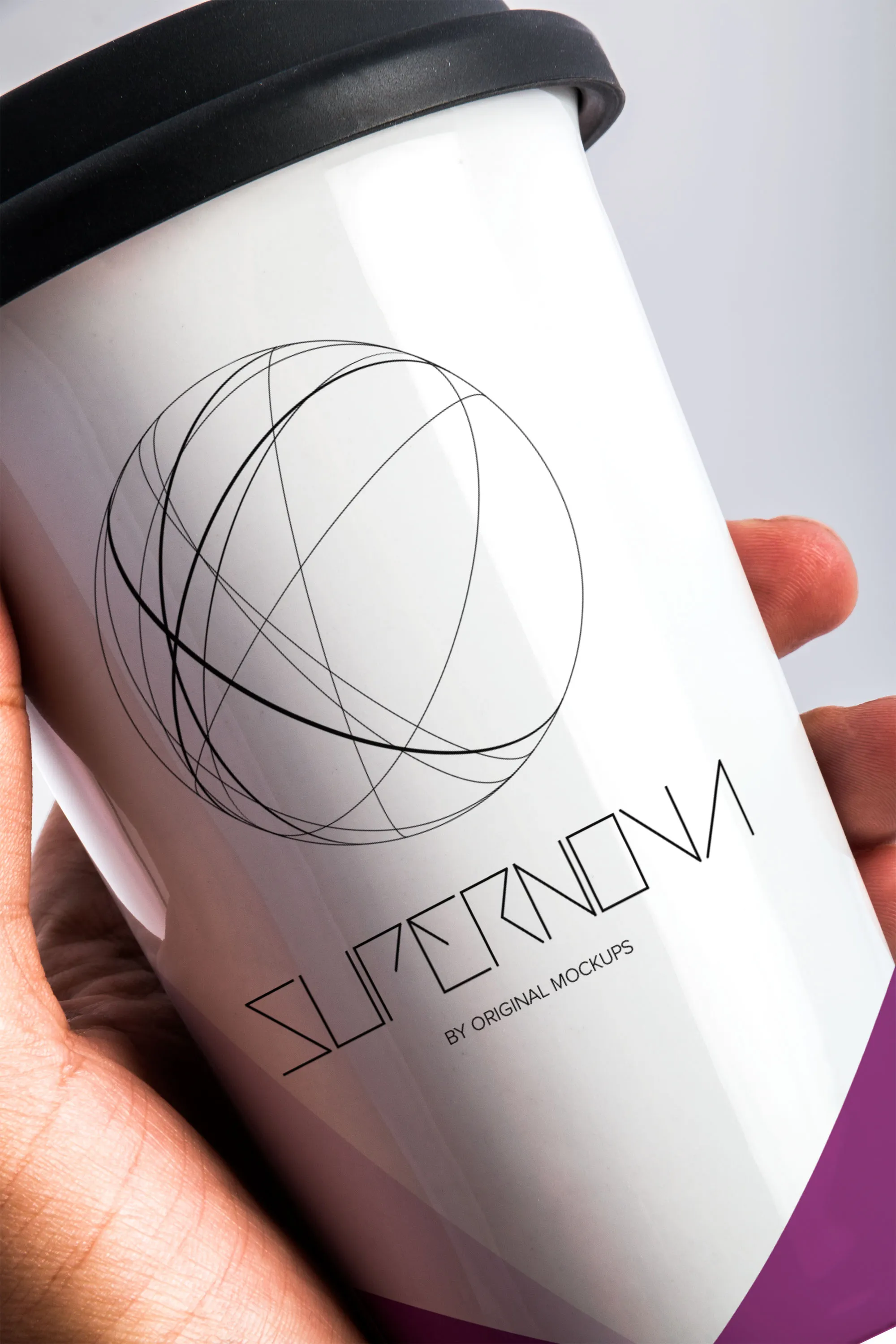 咖啡纸杯外观设计效果图PSD样机01 Coffee Mug PSD Mockup 01