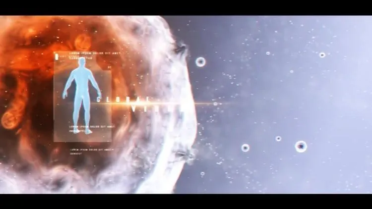 黑暗且动态动画的病毒转场ae模板