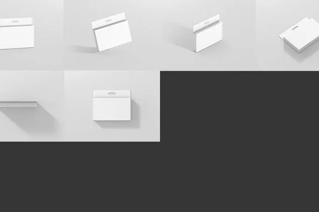 挂钩式宽边细长矩形盒子包装样机 Box Mockup – Wide Slim Rectangle Size with Hanger插图(8)