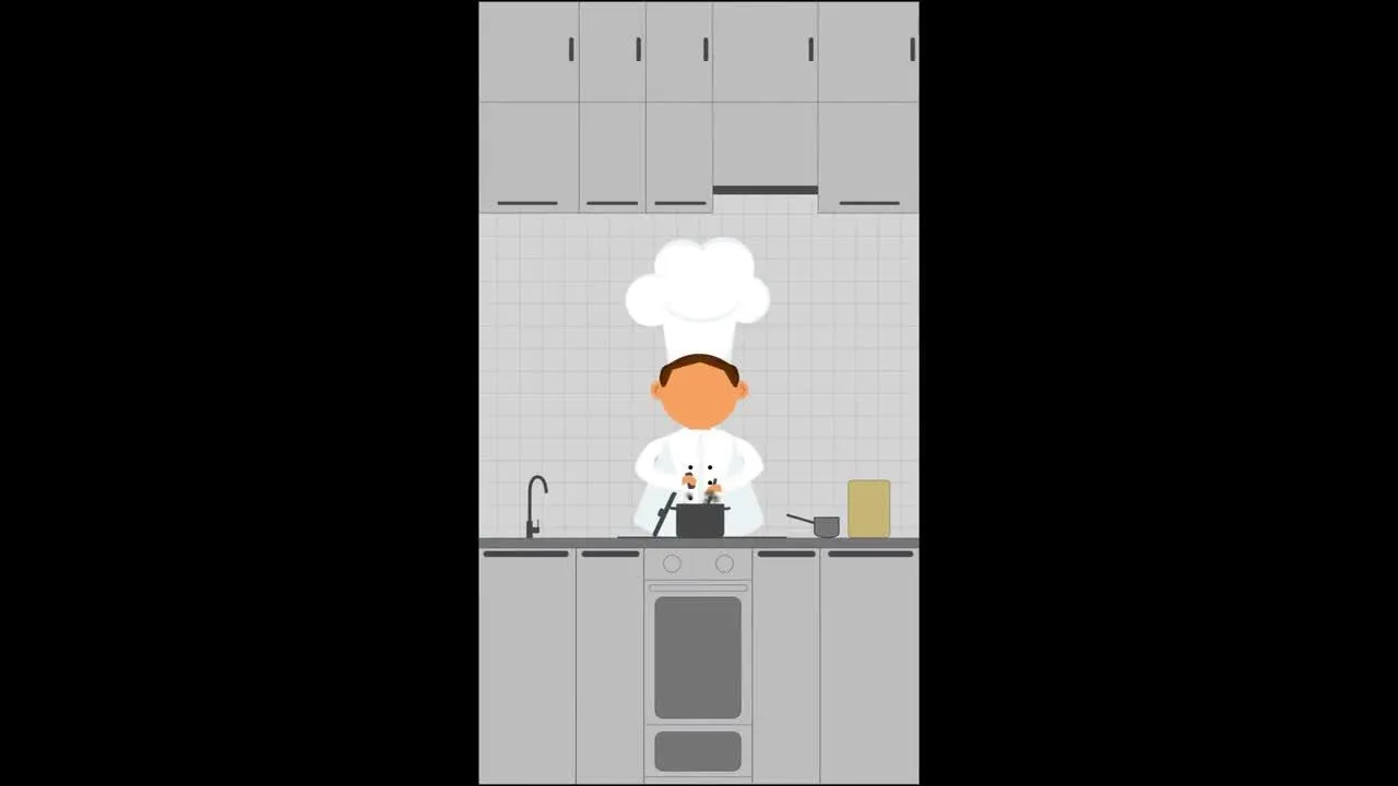 食品交付促销手机版卡通动画像素设计精选AE模板