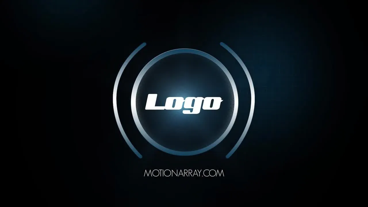 时尚音乐波形可视化节奏logo展示AE模版