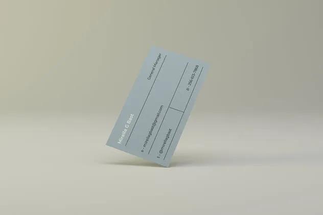 空中漂浮企业名片设计效果图预览样机 Flying Business Card Mockups插图(2)