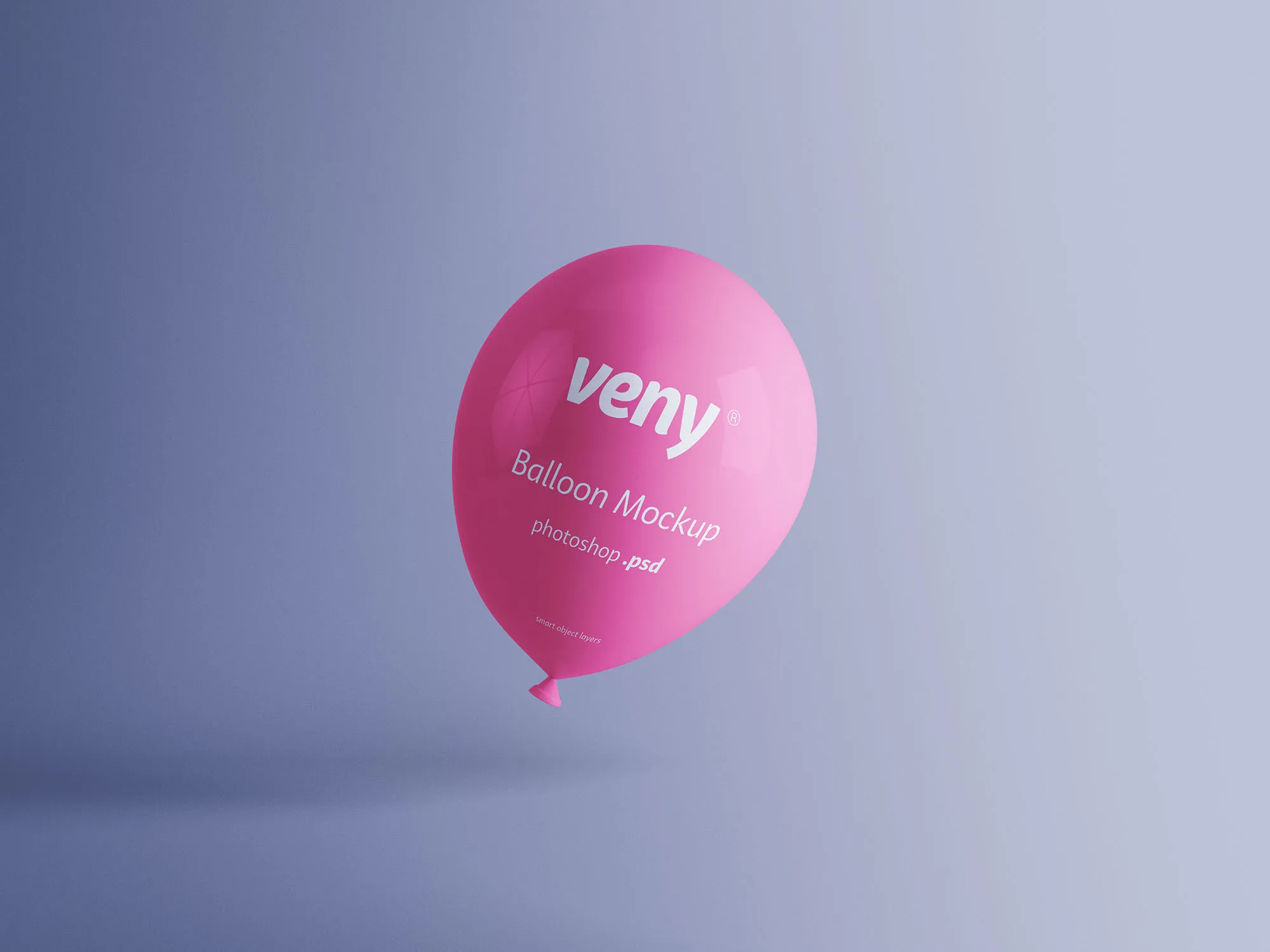 透明气球庆祝场景设计样机素材 Transparent Balloon Mockup