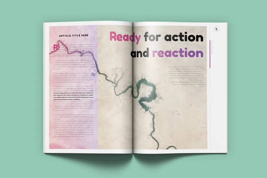 潮流时尚生活杂志模板 Magenta Magazine插图(12)