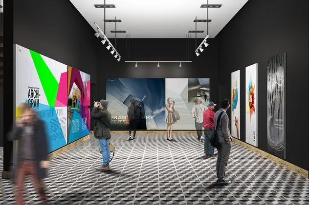 海报油画艺术品展览样机Vol.7 Exhibition Mockup [vol 7]插图(5)