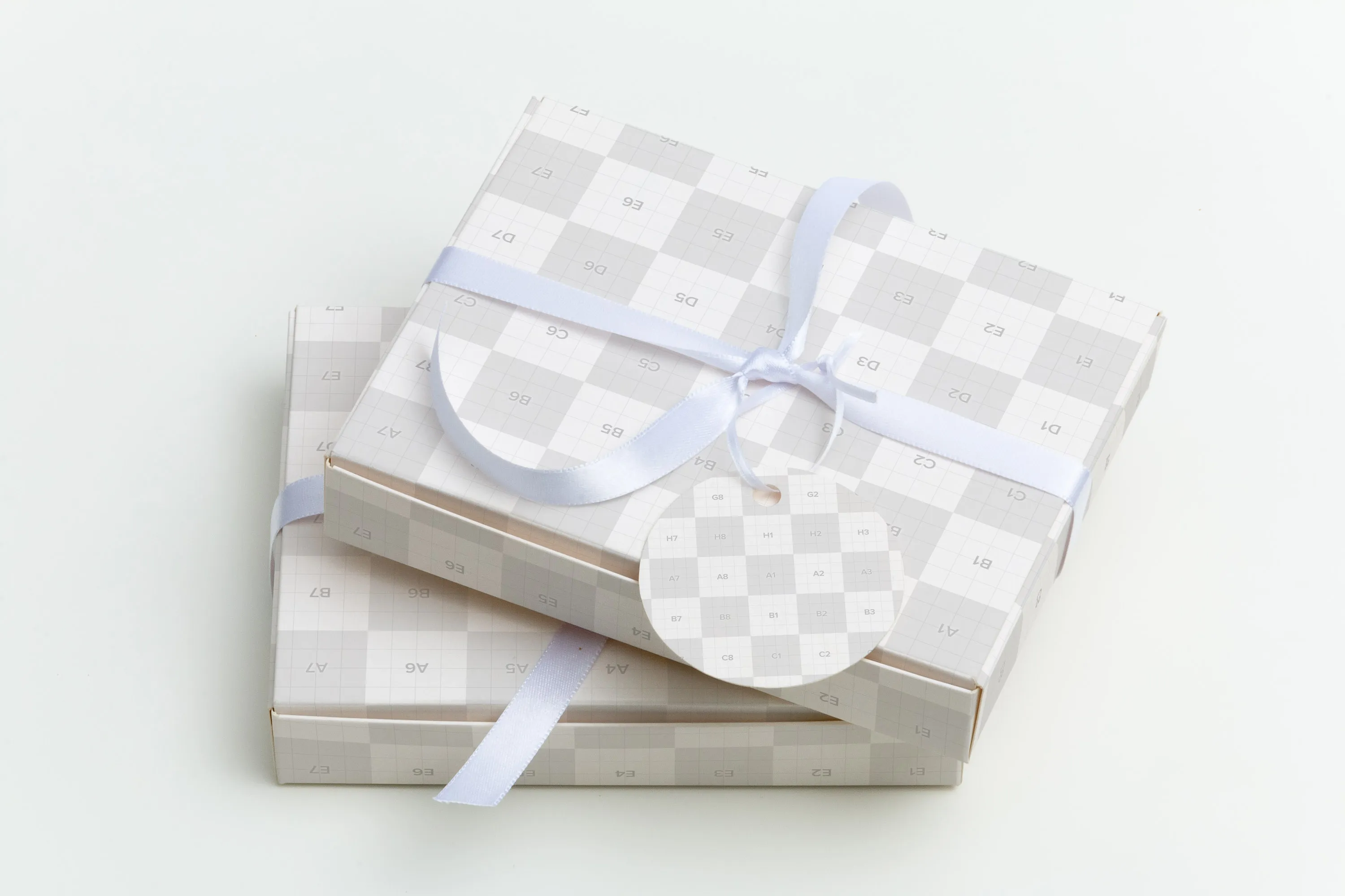 扁平甜品糕点包装盒礼品盒外观设计样机02 Sweet Box Mockup 02插图(1)