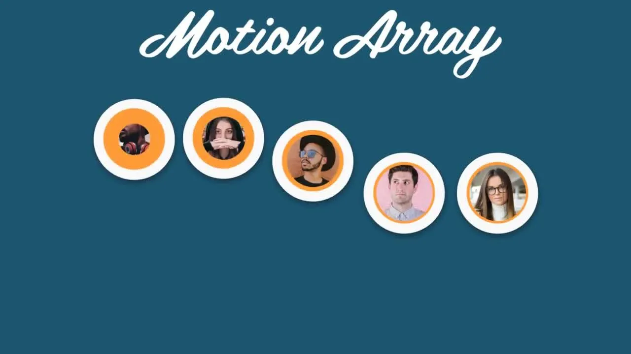 最小圆圈徽标像素设计精选AE模板