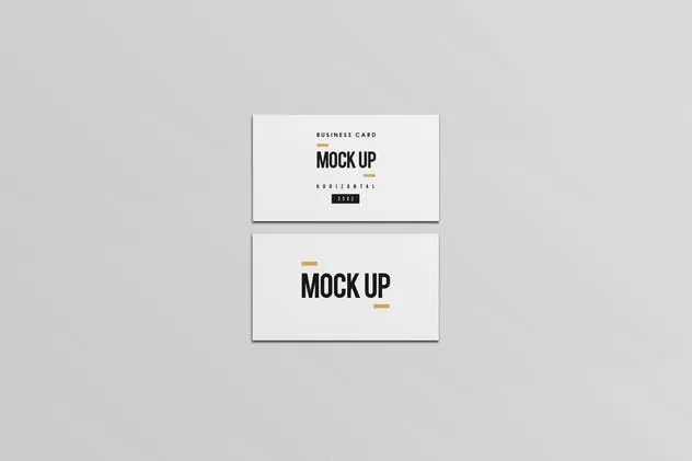 等距平铺企业名片设计样机模板 Business Card Mock Up插图(6)