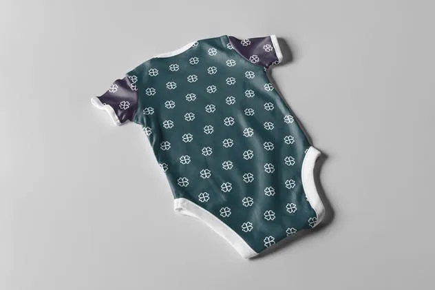 婴儿连体衣服装样机 Baby Bodysuit Mock-up插图(6)