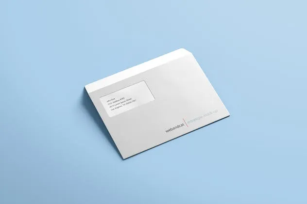 公司/企业信封设计样机模板 Envelope C5 / C6 Mock-up插图(3)