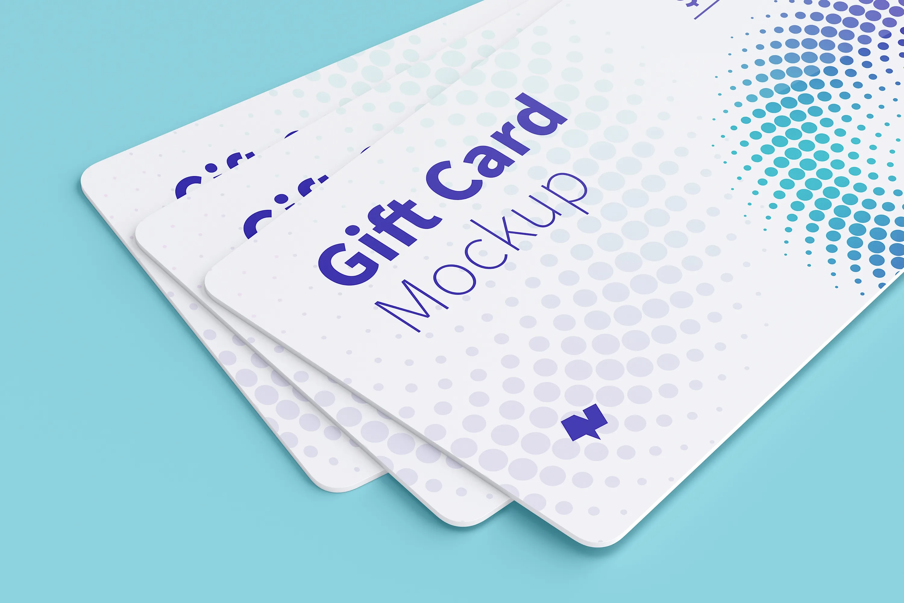 礼品积分卡外观设计样机模板08 Gift Card Mockup 08插图(2)