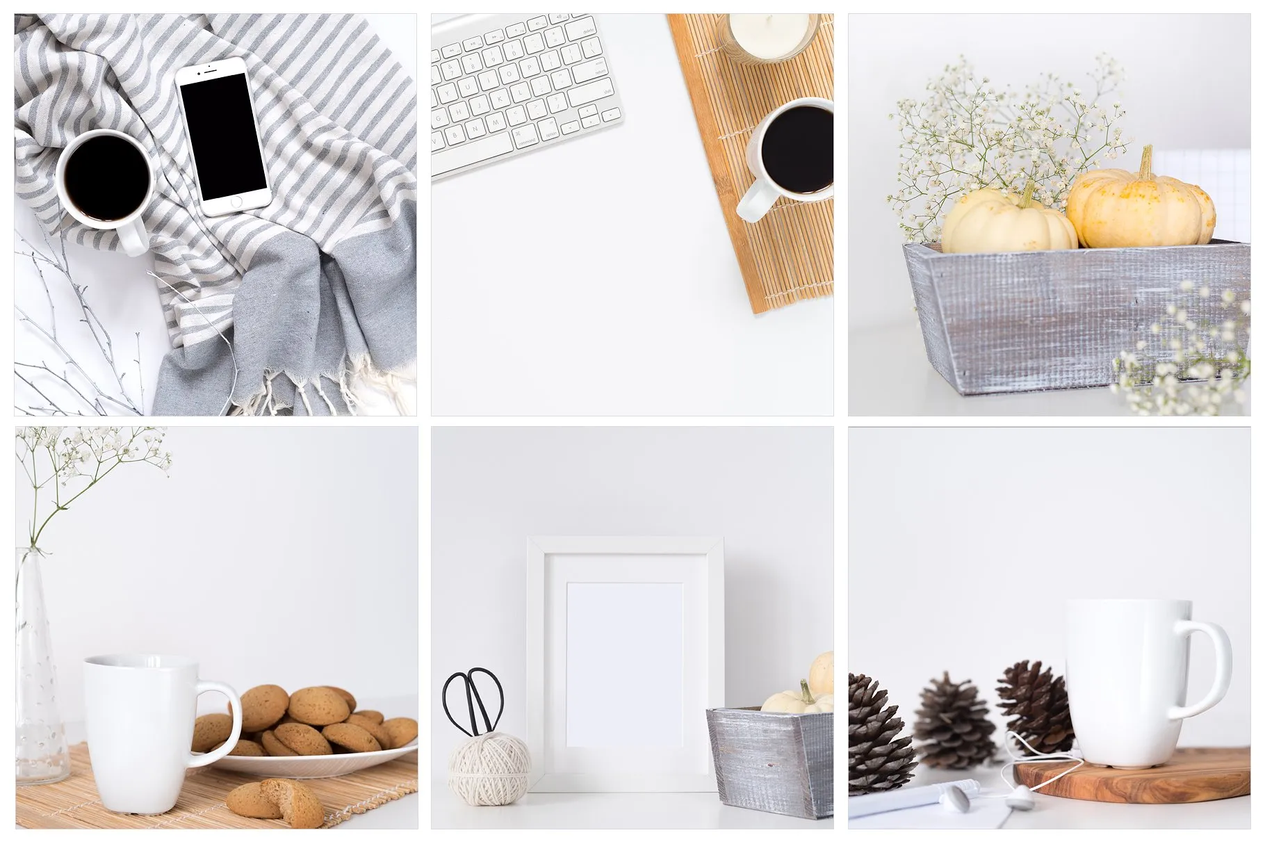 冷色调场景样机模板 Calm Stock Photos Bundle插图(5)