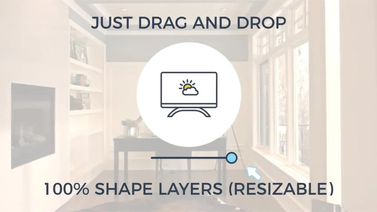 40个智能家居图标像素设计精选AE模板