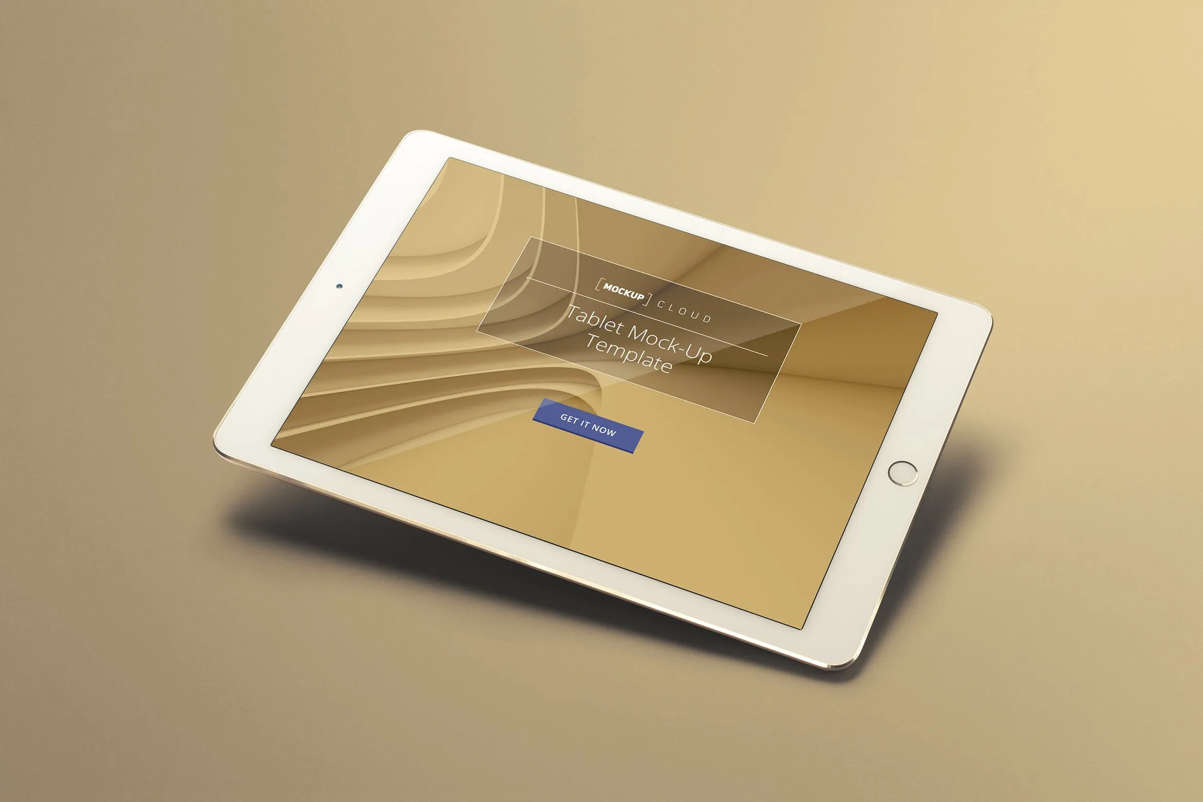 单色背景平板电脑UI设计展示像素设计精选样机 Tablet Mockup Set