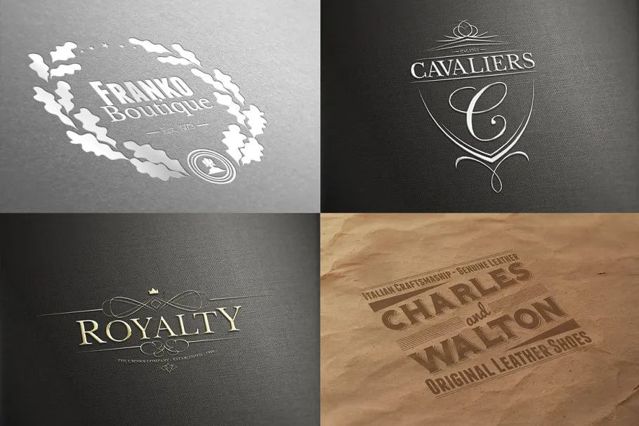 11款 Logo 智能对象图层样机 Logo Mock-ups Vol.1插图(2)