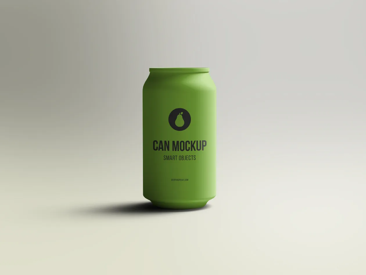 啤酒/饮料易拉罐外观设计PSD样机模板 Psd Can Mockup插图(2)