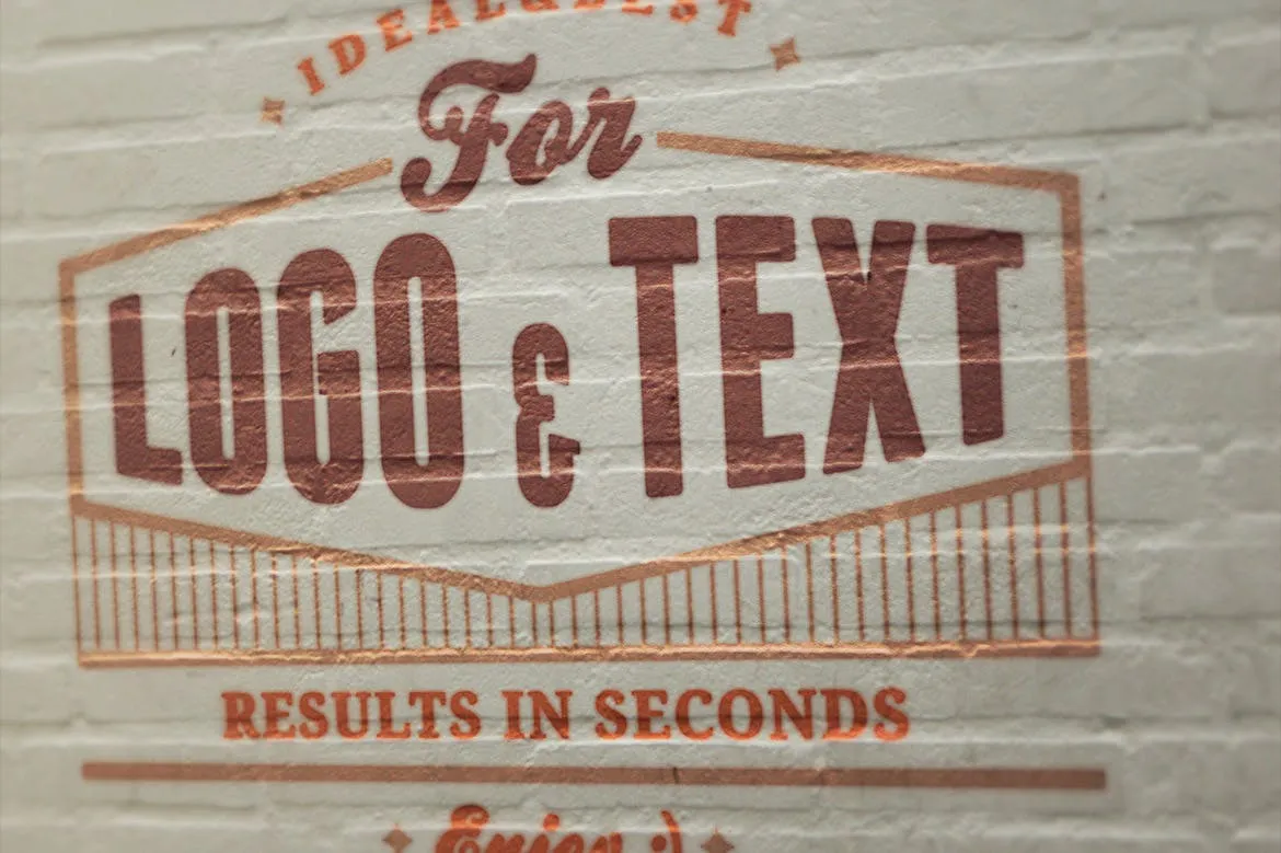 逼真的高品质logo标志特写VI样机展示模型mockups插图(1)