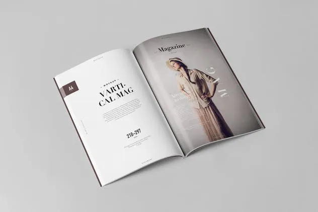 A4规格杂志设计样机模板 A4 Magazine Mock-up 3插图(4)