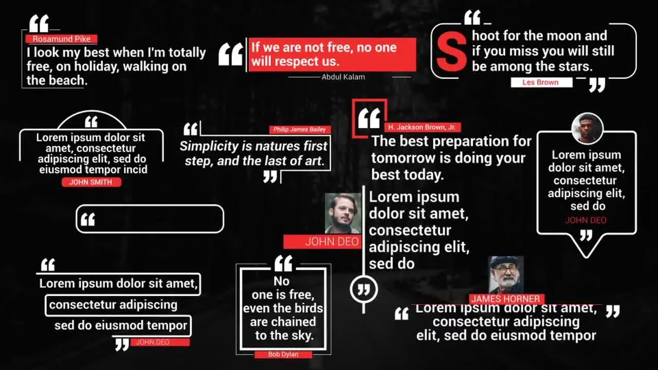 12个优雅的行情标题动态动画像素设计精选AE模板