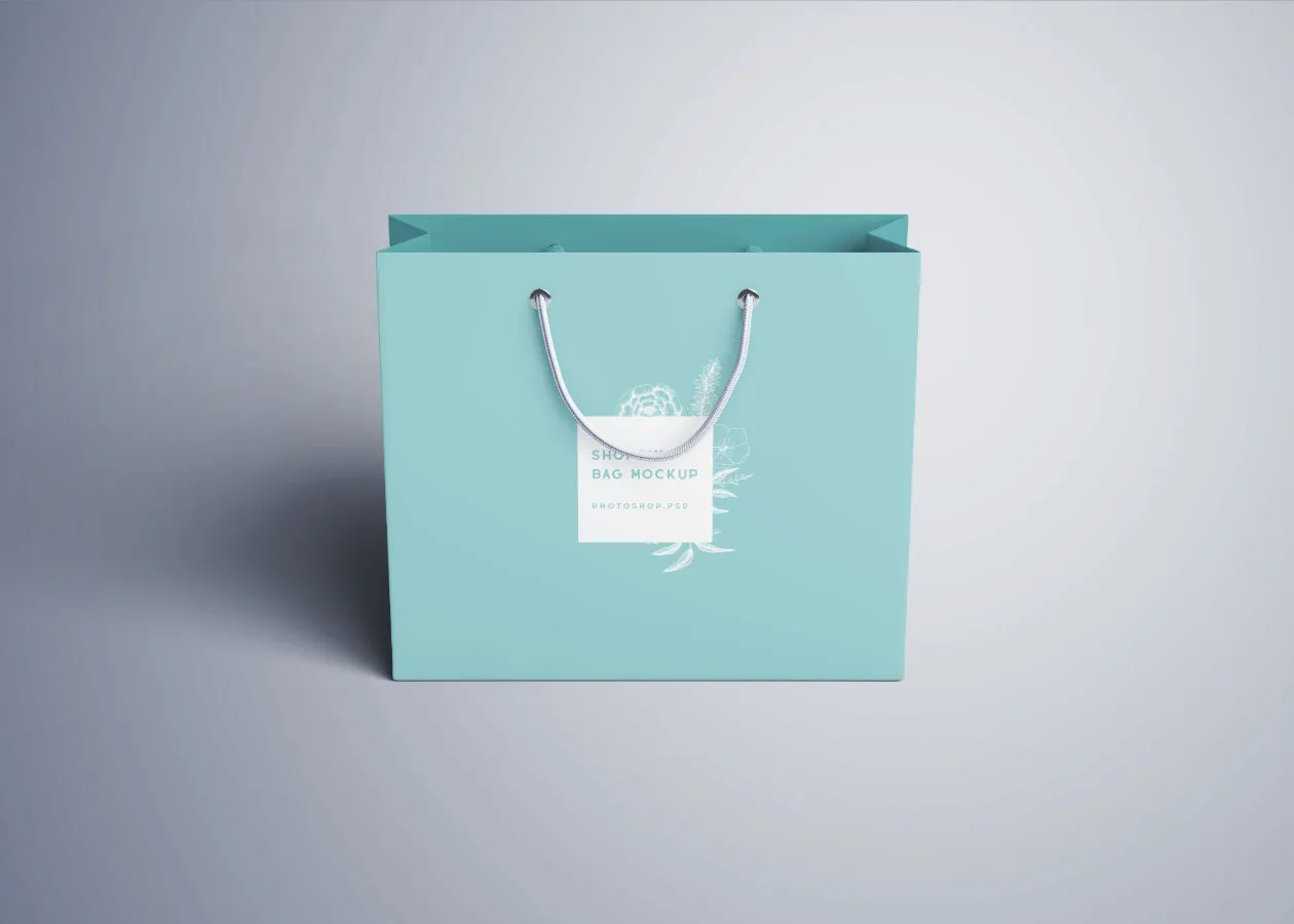 购物袋定制设计外观设计PSD样机模板 Shopping Bag Mockup – PSD插图(4)