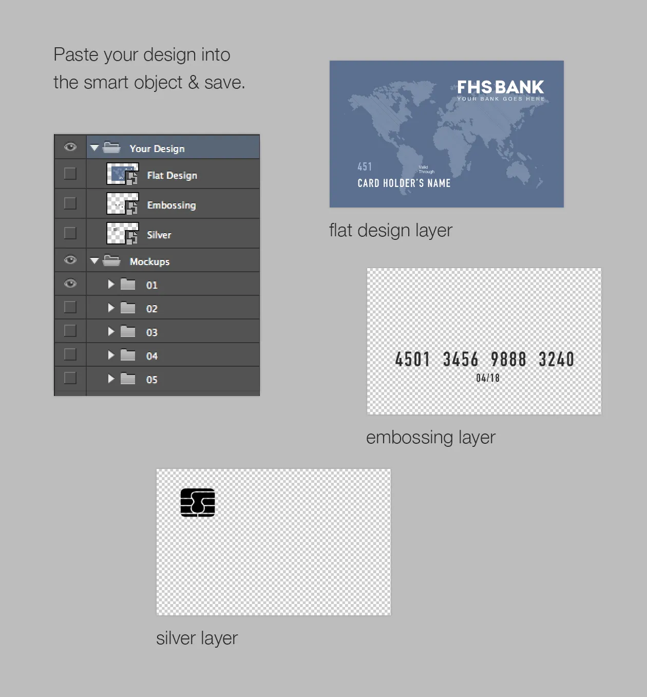 信用卡银行卡外观设计样机 Credit Card Mockups插图(8)