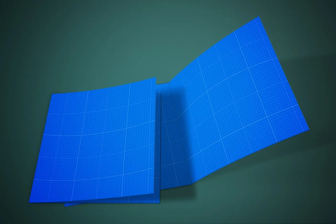 DieCut裁切工艺折叠卡片设计图素材库精选 DieCut Bi-Fold Card Mockup插图(10)