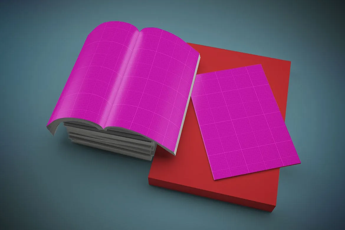 精品杂志封面＆内页排版设计样机模板v1 Magazine Mockup V.1插图(8)