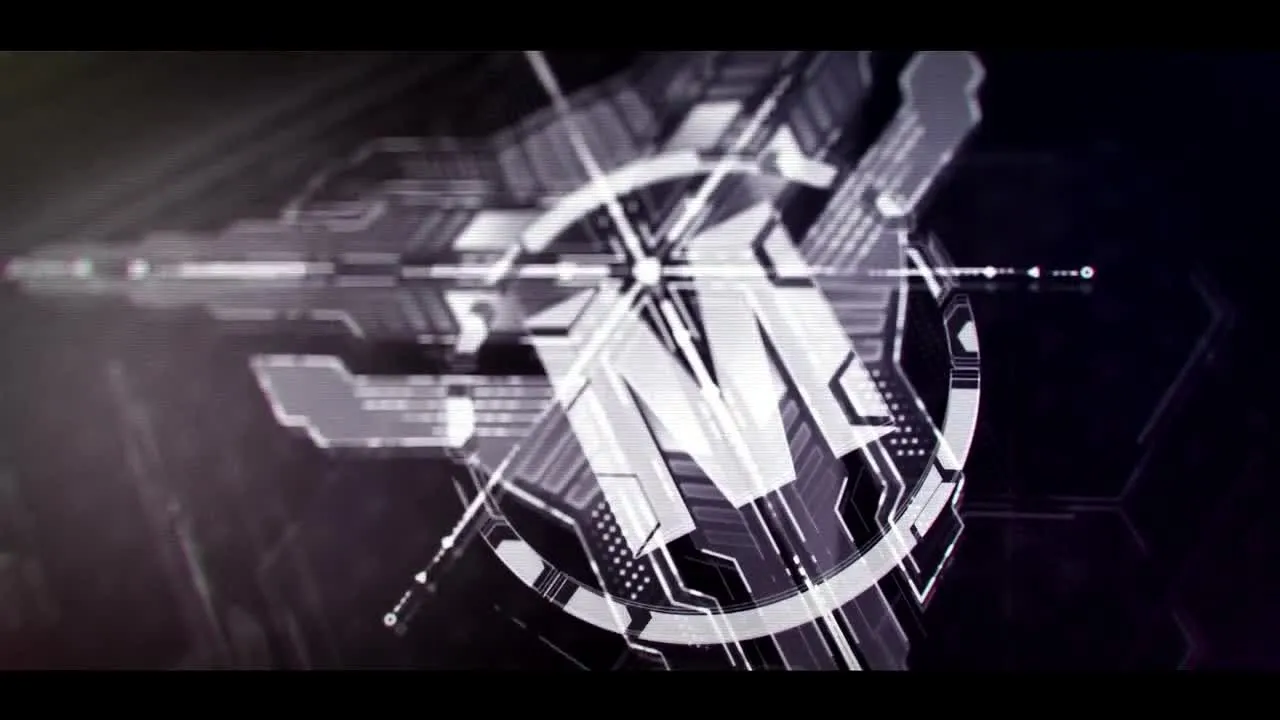 电影科幻现代HUD徽标像素设计精选AE模板