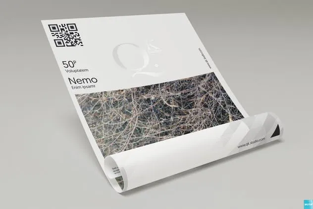 多视角海报传单样机 A4/A5 Poster-Flyer Mockups插图(3)