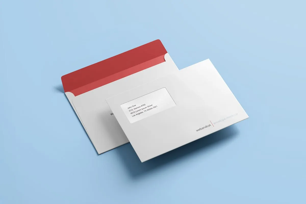 公司/企业信封设计样机模板 Envelope C5 / C6 Mock-up