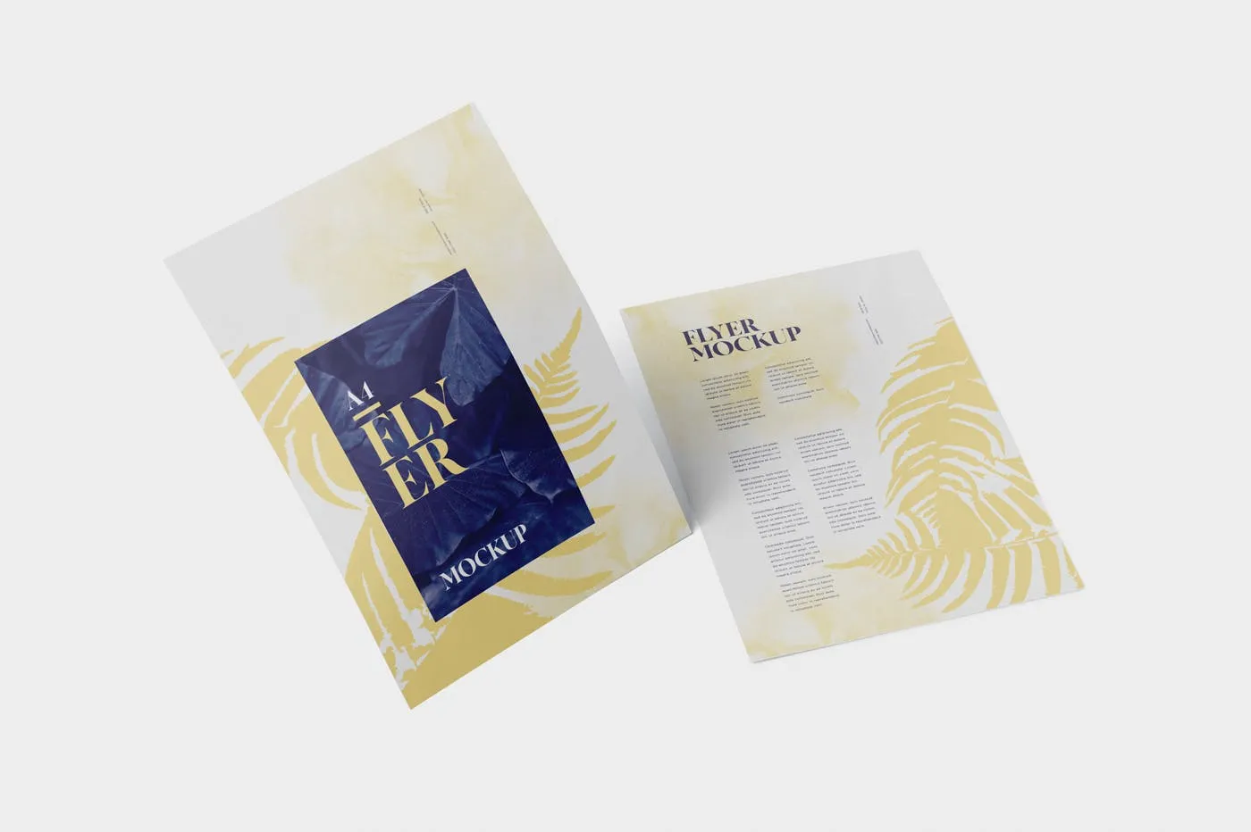 A4尺寸传单设计阴影效果图样机素材库精选 A4 Flyer Mock-Up插图(2)