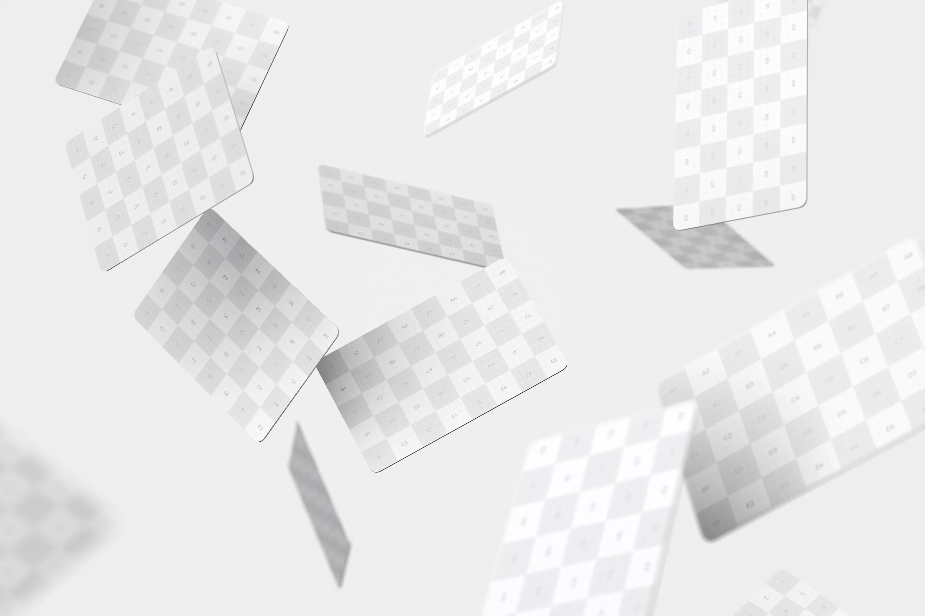 礼品卡积分卡卡片设计设计多视角预览样机模板05 Gift Card Mockup 05插图(1)