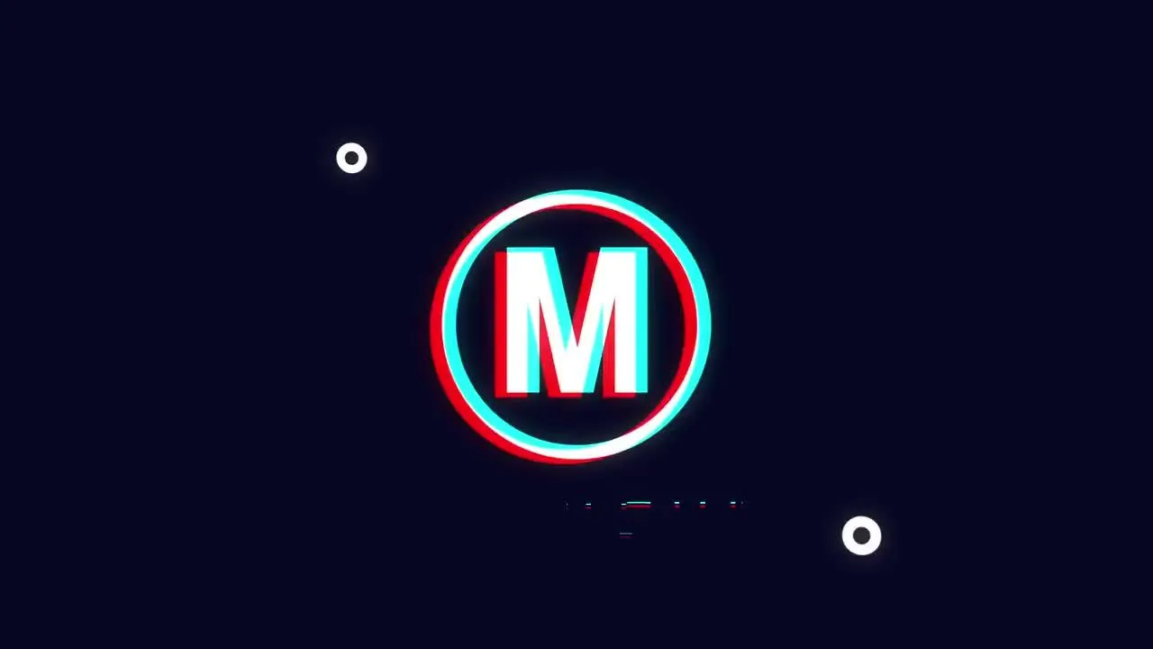 动态的眩光和扭曲噪音效果毛刺图标