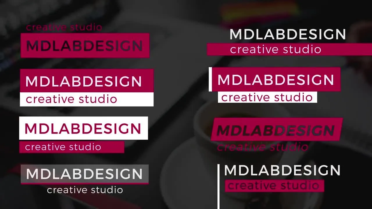 动态简洁文字标题像素设计精选AE模板