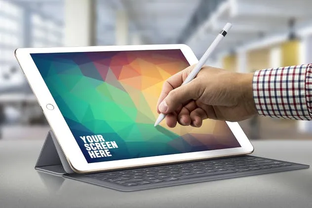 iPad Pro响应式UI设计演示设备样机 iPad Pro Responsive Mockup插图(2)