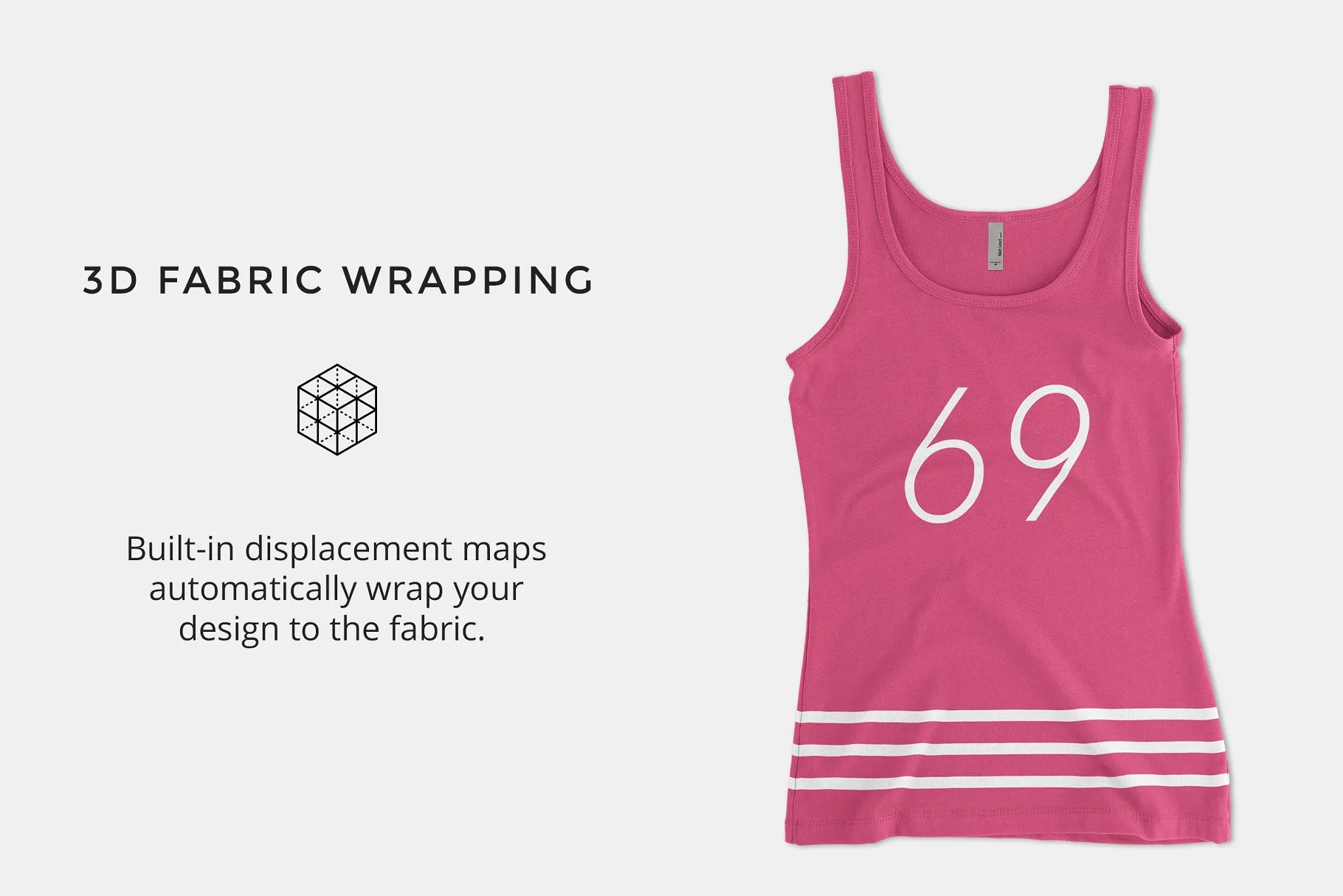 女性氨纶背心样机模板 Next Level 3533 Spandex Jersey Tank插图(1)