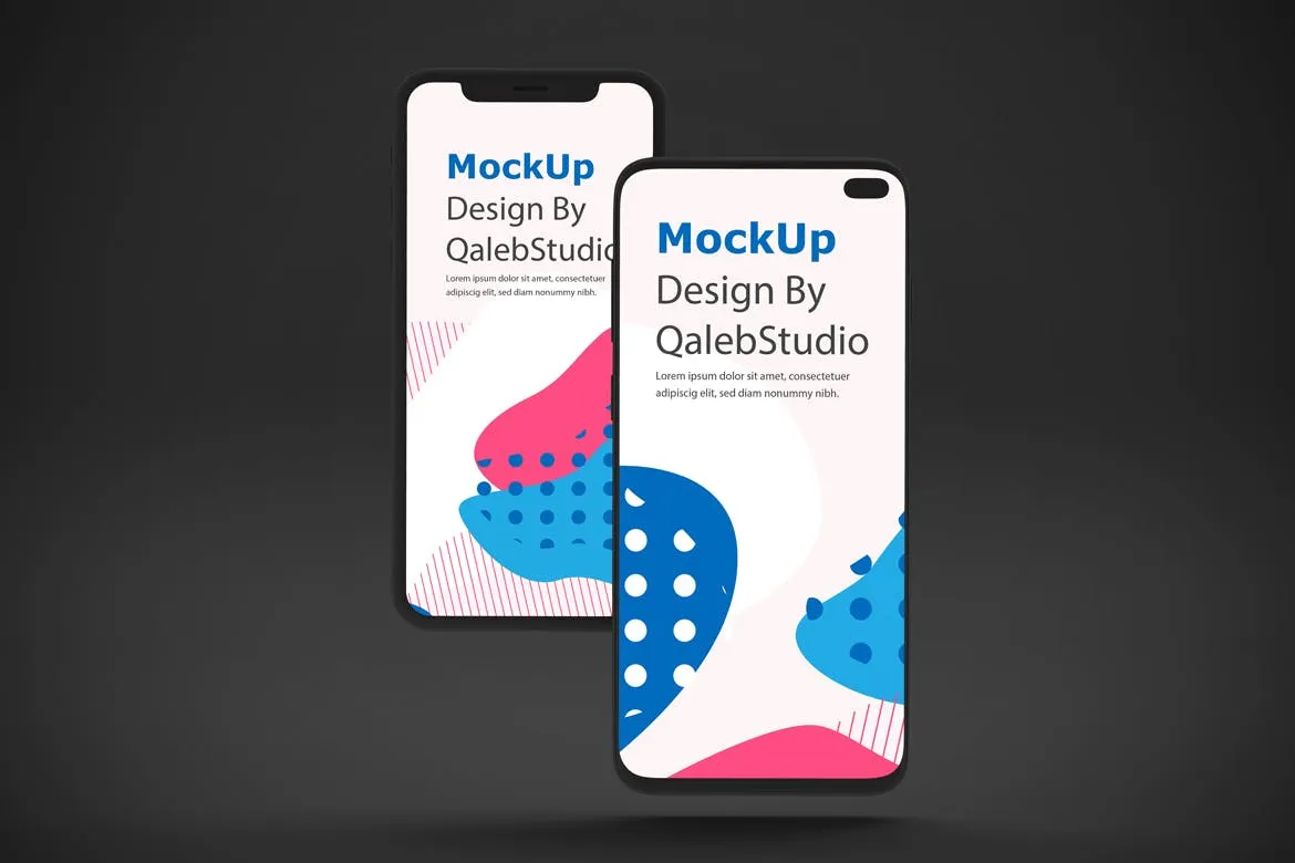 iOS＆Android手机应用黑暗模式UI界面设计效果样机 Dark IOS & Android MockUp插图(3)